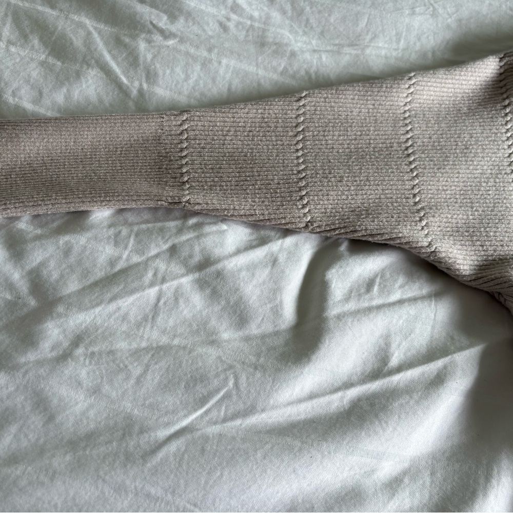 Tahari Ribbed Scoopneck Sweater in Blush - Picture 7 of 7